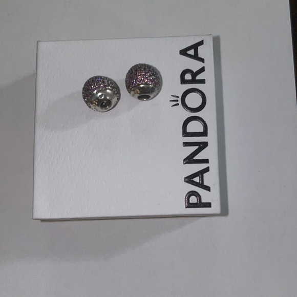 Pandora Jewelry Pandora Open Bangle Purple Cz End Caps Poshmark